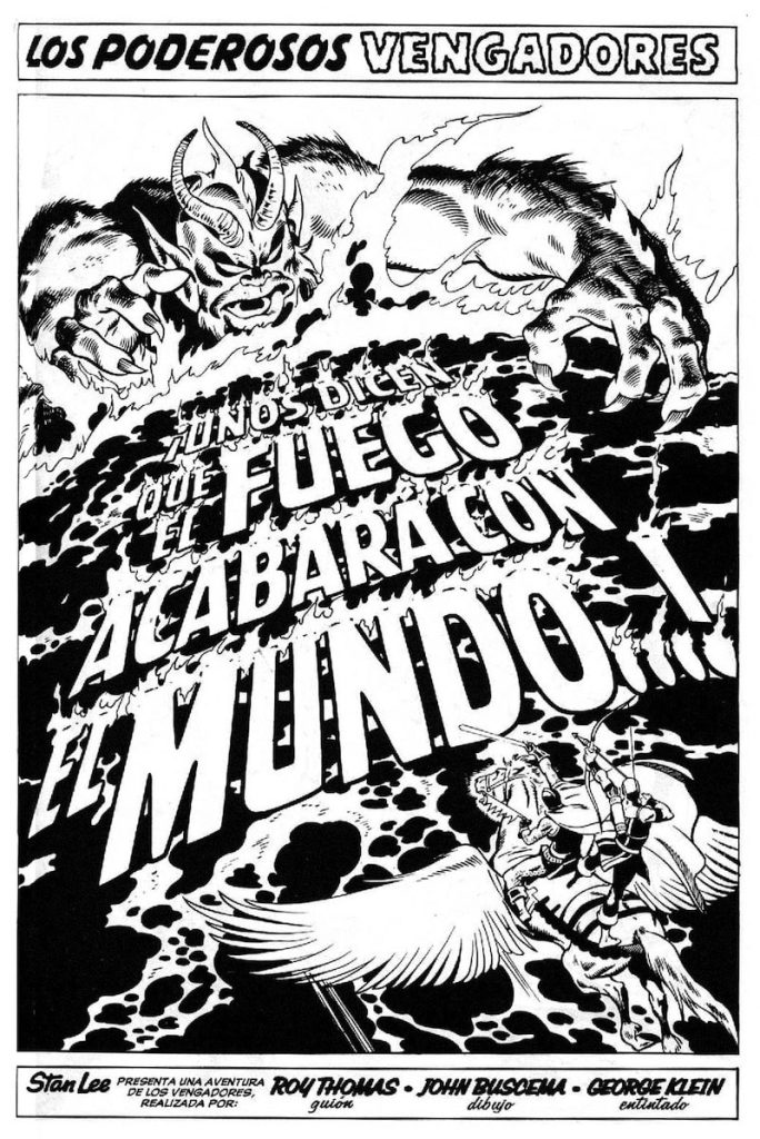 Ferran Delgado hand lettered comics translation of an Avengers page