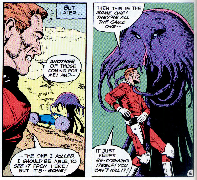 comic book panels lettered by Ben Oda