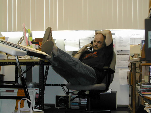 David Velvez in his studio