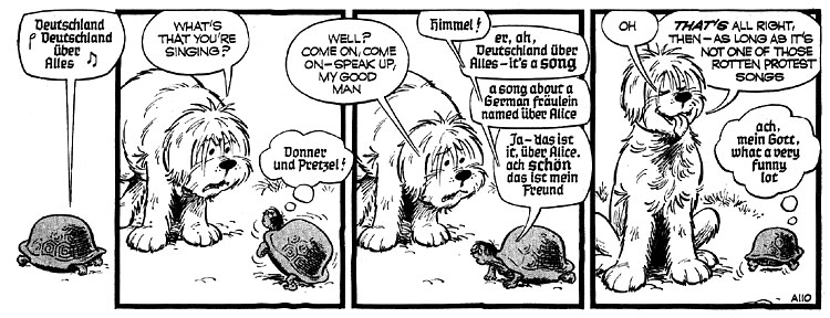comic book strip lettered by Dennis Collins