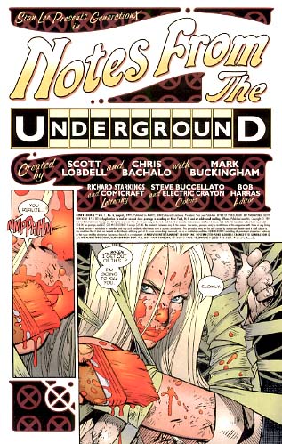 Generation X comic book page
