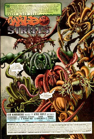 Ghost Rider 2099 comic book page