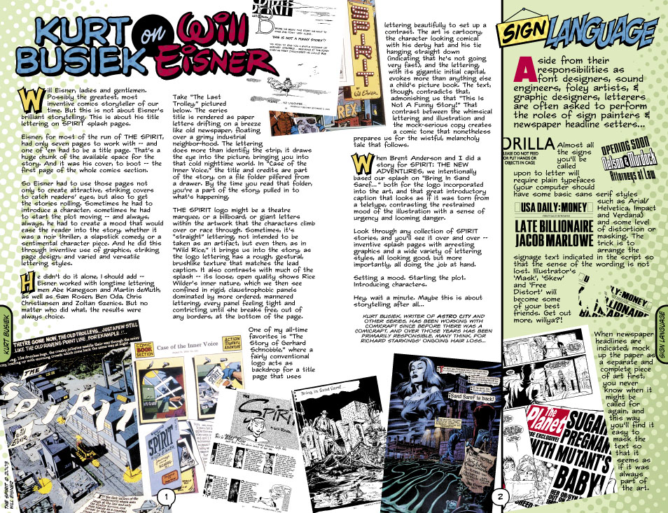 Kurt Busiek on Will Eisner