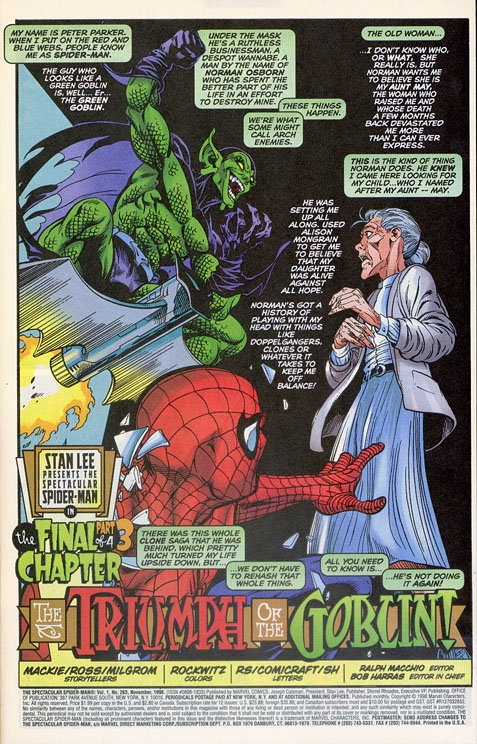 Spider-Man splash page