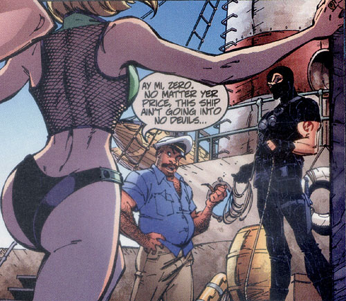 Danger Girl comic book panel