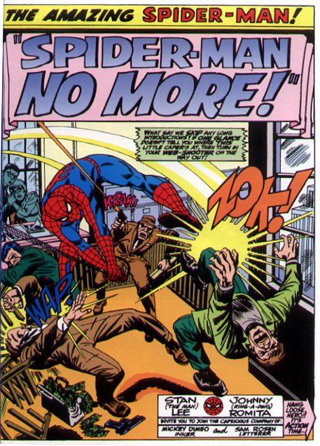 comic book page lettered by Sam Rosen