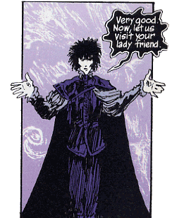 Sandman comic book panel