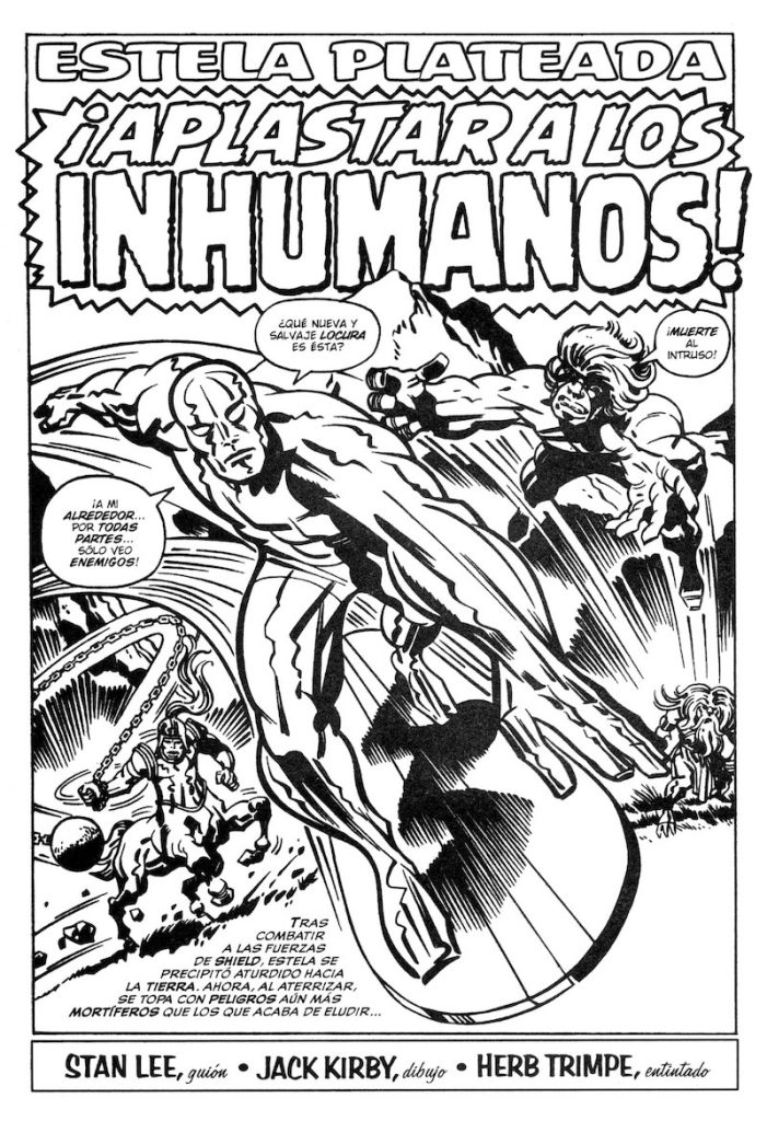 Ferran Delgado hand lettered comics translation for Silver Surfer