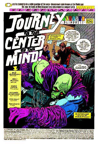 Sleepwalker comic book page