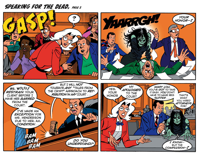 Supernatural Law comic book art