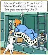 Tintin comic book panel