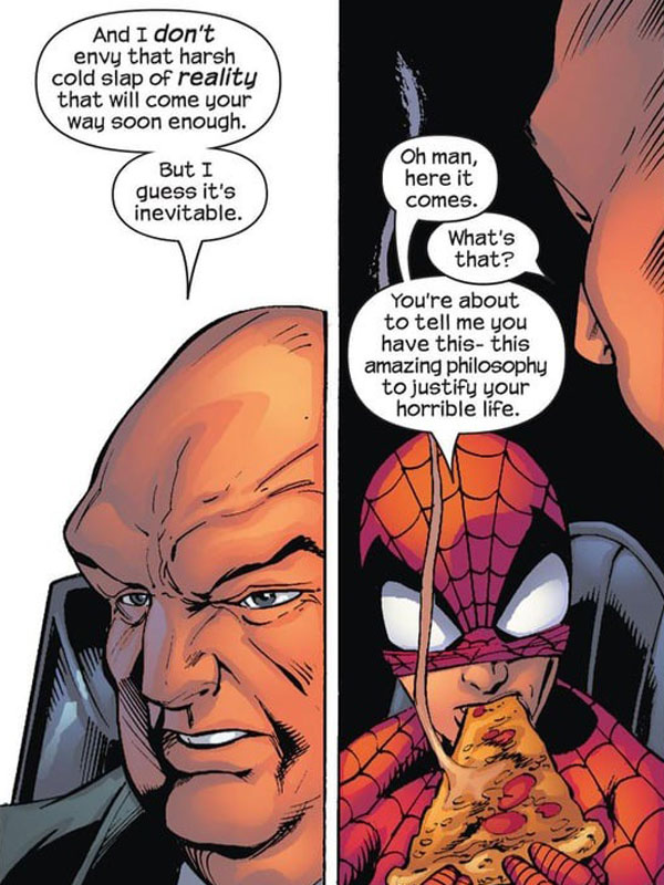 Ultimate Spider-Man comic book panel